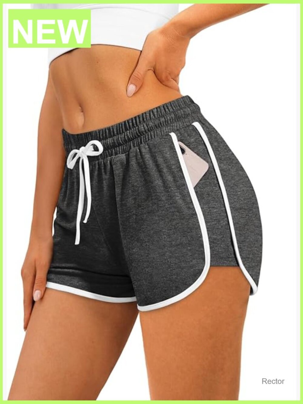 Women's Athletic Running Dolphin Shorts with Pockets